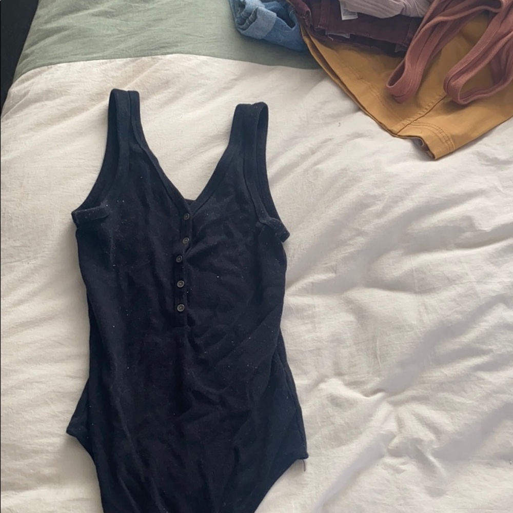 Black tank top